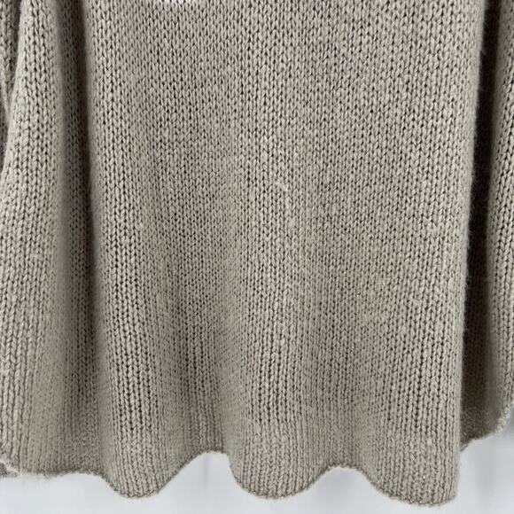 Wooden Ships Pink Gray Colorblock Cowl Neck‎ Wool Blend Sweater Women’s Size M/L - Picture 6 of 8
